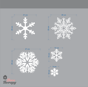 Christmas Snowflakes V1 Wall Sticker