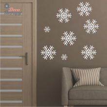 Load image into Gallery viewer, Christmas Snowflakes V2 Wall Sticker