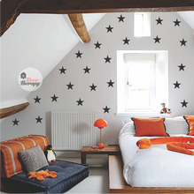 Load image into Gallery viewer, Star Pattern Black Wall Sticker