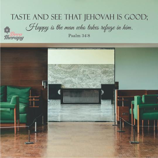 Taste And See That Jehovah Is Good Wall Sticker