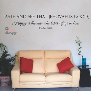 Taste And See That Jehovah Is Good Wall Sticker