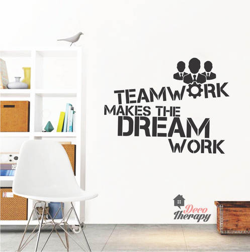 Teamwork Dreamwork Wall Sticker