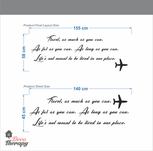Travel As Much As You Can Wall Sticker
