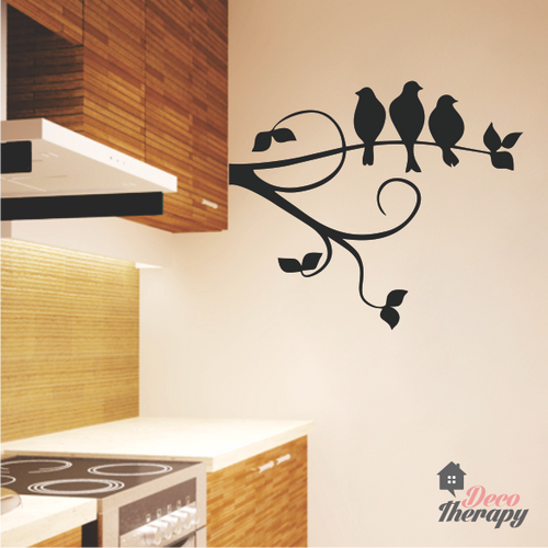 Tree Branch Birds V2 Wall Sticker