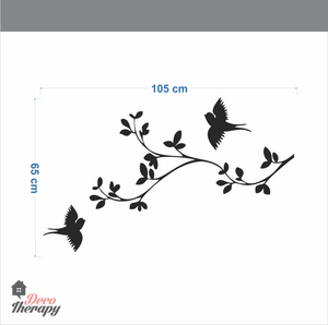 Tree Branch Birds V3 Wall Sticker