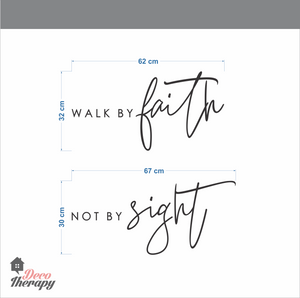 Walk By Faith Not By Sight Wall Sticker