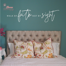 Load image into Gallery viewer, Walk By Faith Not By Sight Wall Sticker