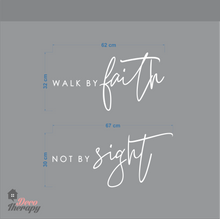 Load image into Gallery viewer, Walk By Faith Not By Sight Wall Sticker