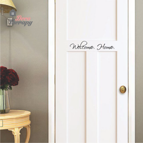 Welcome Home On Door Wall Sticker