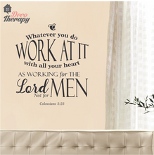 Load image into Gallery viewer, Work At it With All Your Heart V2 Wall Sticker