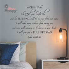 Load image into Gallery viewer, Worship The Lord Your God Wall Sticker