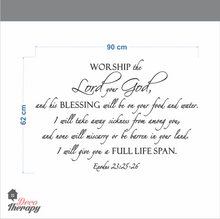 Load image into Gallery viewer, Worship The Lord Your God Wall Sticker