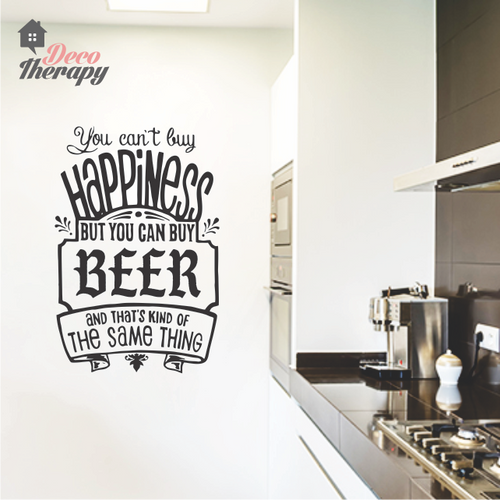 You Can't Buy Happiness Beer Wall Sticker