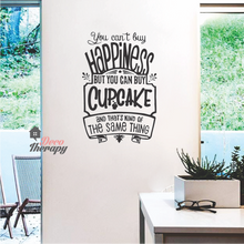Load image into Gallery viewer, You Can&#39;t Buy Happiness Cupcake Wall Sticker