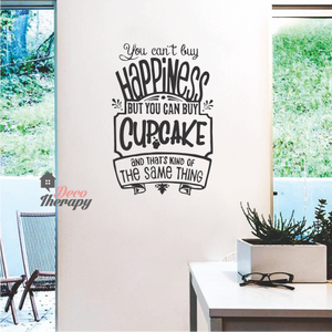 You Can't Buy Happiness Cupcake Wall Sticker