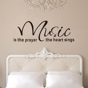 Music Heart Sings Wall Sticker