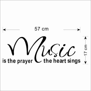 Music Heart Sings Wall Sticker