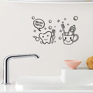 Brush Teeth Wall Sticker