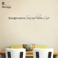 Load image into Gallery viewer, Kitchen Is Seasoned With Love Wall Sticker