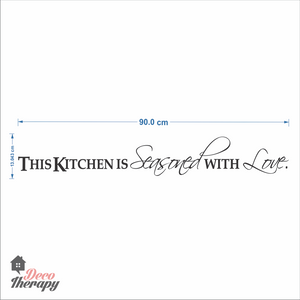 Kitchen Is Seasoned With Love Wall Sticker